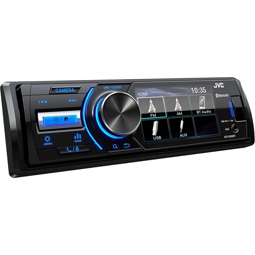 JVC KD-X560BT Mechless 3" Screen Multimedia Stereo MP3 USB Bluetooth