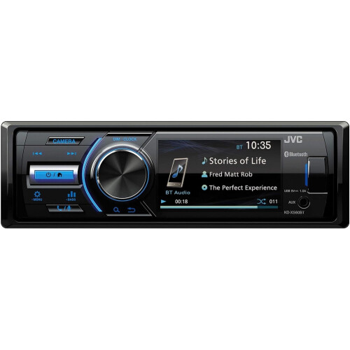 JVC JVC KD-X560BT Mechless 3" Screen Multimedia Stereo MP3 USB Bluetooth 2