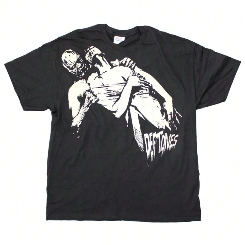 (10, XL) 2025 Deftones Cotton Singer Band T Shirt Men Women Hip Hop Rock Tee Fashion Short Sleeve Tshirt Summer Oversized T-shirts Tops