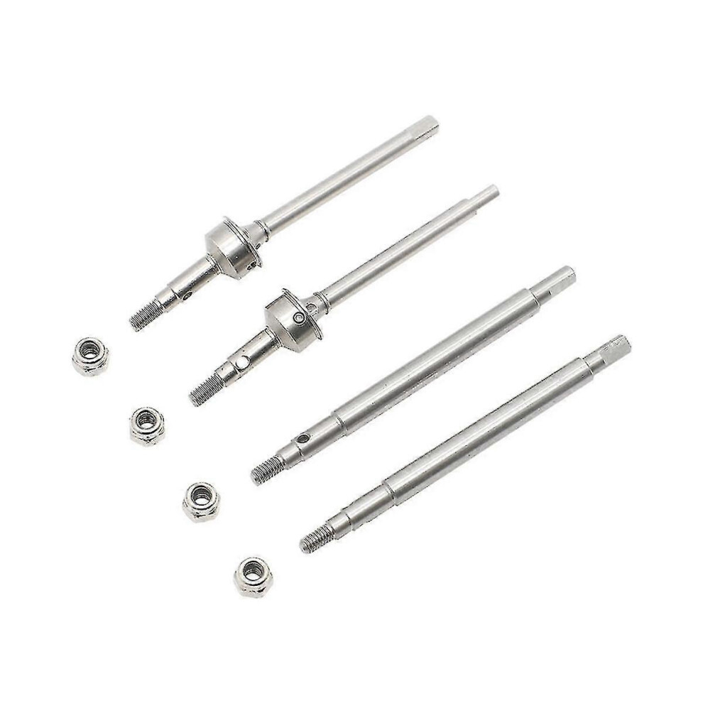 (As Show, One Size) Stainless Steel Front And Rear Drive Shaft Cvd Driveshaft For Trx4m 1/18 Rc Crawler Car Upgrade Par 5022564597890