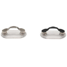 (As show, One size) 2pcs Collar Glasses Clip Portable Magnetic Glasses Clip