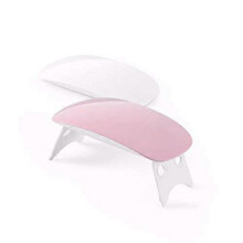(Pink) 6W LED UV Nail Dryer Curing Lamp Light Portable Quick Drying Manicure/Pedicure 2 Timing Setting 45s/60s UV LAMP