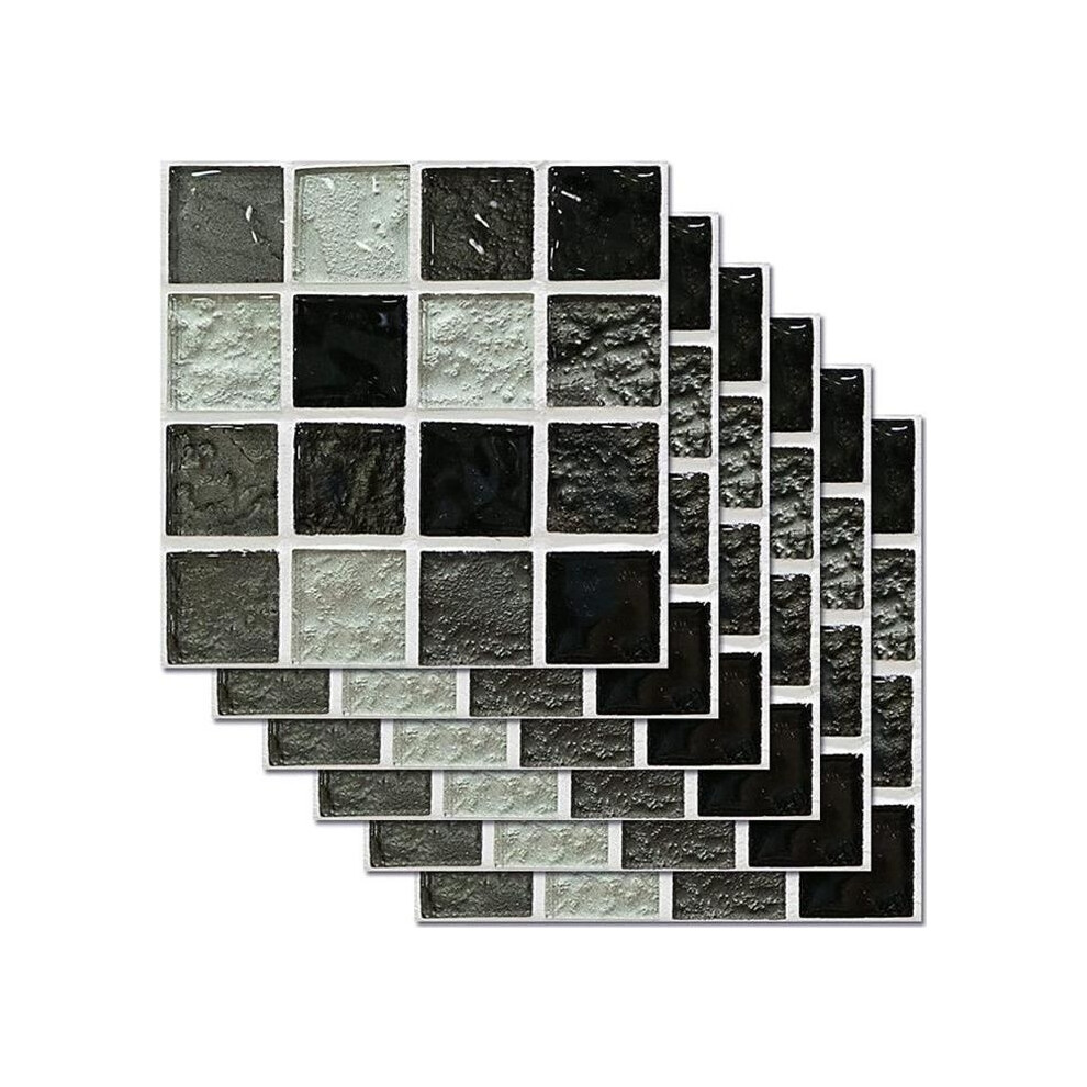 Lot de 24 carreaux muraux autocollants 3D en ciment, pour dosseret de cuisine et salle de bain, imperméables