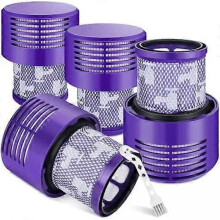 4 Pack V10 Dyson Filter Replacement Reusable Vacuum Filter for Dyson SV12 V10 Cyclone Series, Absolute, Animal, Motorhead, Total Clean, Replace Part N