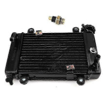 ATV Water Cooling Engine Cooler Radiator Cooling + Fan for 150cc 250cc PIT Quad Dirt Bike Dune Buggy Motorcycle 4 Wheel Zongshen Edition 529