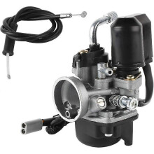 Carburetor, Replacement Carburetor with 17.5mm Bore for Most Piaggio/Gilera/Aprilia 50cc Scooters hwy