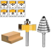 2pcs Rail Router Bit 1/2 Inch Shank Shaker Woodworking Chisel Cutter (haoyi Edition 0618