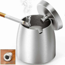 Large XL ashtray with lid for indoors and outdoors including pocket ashtray Edition 0617