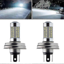 2pcs Motorcycle P45t R2 66smd Led Headlight Lamp High/low Beam for Scooter Moped White 6000k 6v 12v -bp Edition 0617
