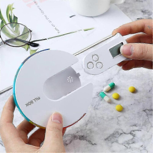 7 Days Automatic Pill Dispenser with Alarms Electronic Medication Manager Edition 0618 1