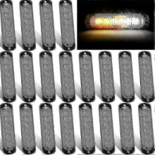 20-Pack LED Strobe Lights 6 LED Amber Surface Mount Flashing Warning Emergency Lights Edition 0617