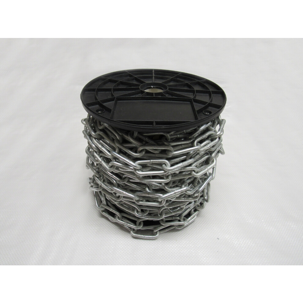 30 Metre Reel 4Mm X 19Mm Galvanised Straight Link Chain 600988501195