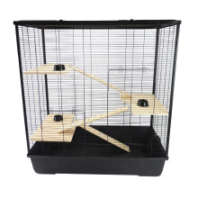 Hamster & Rat Cage 100cm Plaza XL Multi-Level Black
