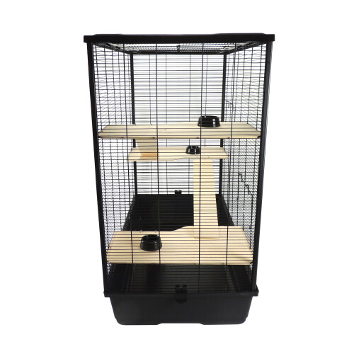 Little-Friends Hamster & Rat Cage 100cm Plaza XL Multi-Level Black 2