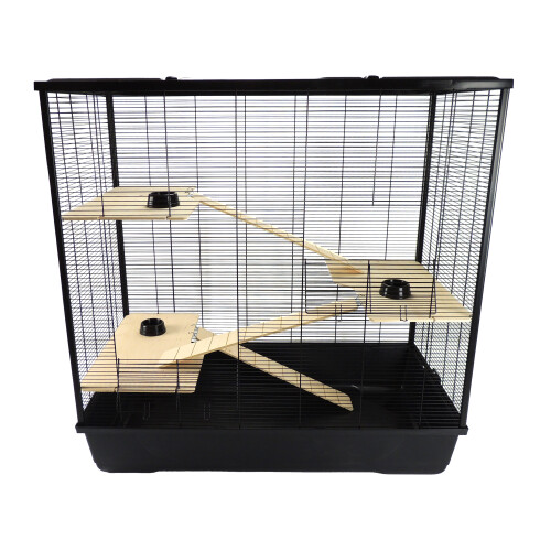 Little-Friends Hamster & Rat Cage 100cm Plaza XL Multi-Level Black 1