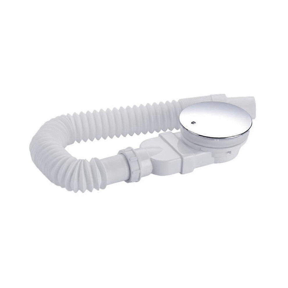(As Show, One Size) Low Profile Shower Drain Chrome Plated Abs Shower Tray Siphon Slim Odor Prevention Drain Trap Side 8191722660923