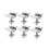 (As show, One size) 8pack Solar Panel Mounting Brackets, Solar Panel End , Centre , For Pv Solar Panel Solar Module 30m 1