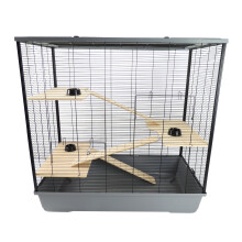 Hamster & Rat Cage 100cm Plaza XL Multi-Level Grey