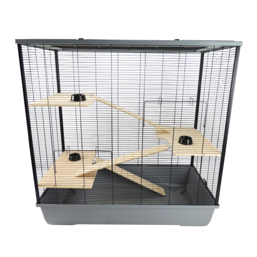 Little-Friends Hamster & Rat Cage 100cm Plaza XL Multi-Level Grey