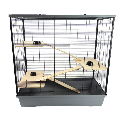 Little-Friends Hamster & Rat Cage 100cm Plaza XL Multi-Level Grey 2