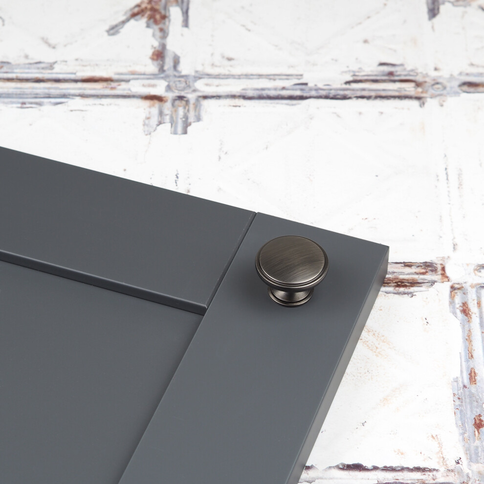 (38mm Knob) Dark Grey Cup Handle Matching Kitchen Knobs-image-OPC-PHP8F7K-NEW