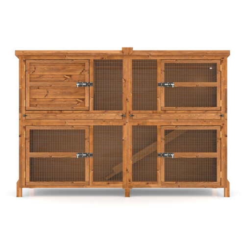 6ft Chartwell Double Rabbit Guinea Pig Hutch 1