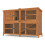 6ft Chartwell Double Rabbit Guinea Pig Hutch 3