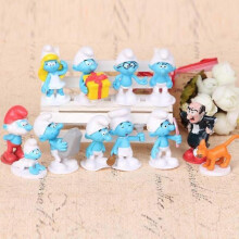 Set of 12 Smurfs Action Figures Children's Gift Collector Dolls