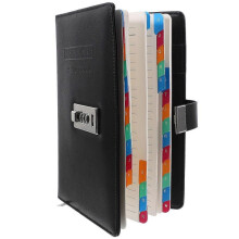Password Lock Notebook Secure Password Keeper Gifting for Friends Black Color A5 Size 1Pack