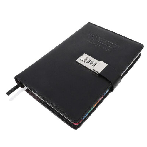 Password Lock Notebook Secure Password Keeper Gifting for Friends Black Color A5 Size 1Pack 2