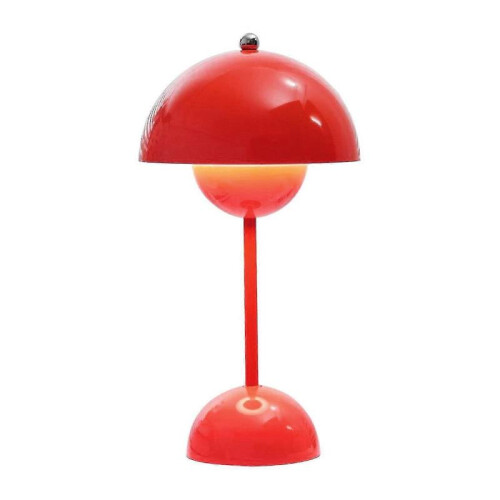 (Red) Table Lamp Nordic Danish Flower Bud Table Lamp (Rechargeable)