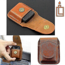 Leather Lighter Case Handmade Holster Belt Loop Clip Pouch Holder for Zippo f54