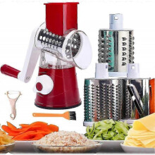 Potato Carrot Grater Slicer Vegetable Cutter Round Mandoline SlicerStainless Steel Multifunction f26