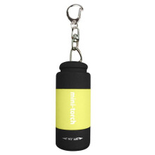 Yellow Mini Flashlight Keychain Rechargeable, Colorful Small LED Flashlight Torches for Kids/Adult Hiking Camping, Pocket Flashlight for Kids for Back