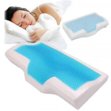 Cooling Gel Anti-snore Pillow Ergonomic Memory Foam f54