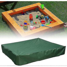 (150x150cm, green) Sandpit Cover 150x150 Cm Waterproof Cover Uv Protection 70% Protection For Oxford Sandpit With Drawstring, Green (150x150 Cm) f54