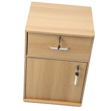 Mobile File Cabinet Multiple Drawers Sturdy Under Desk Rolling File Cabinet with Locks Wheels for Home Office Oak Color