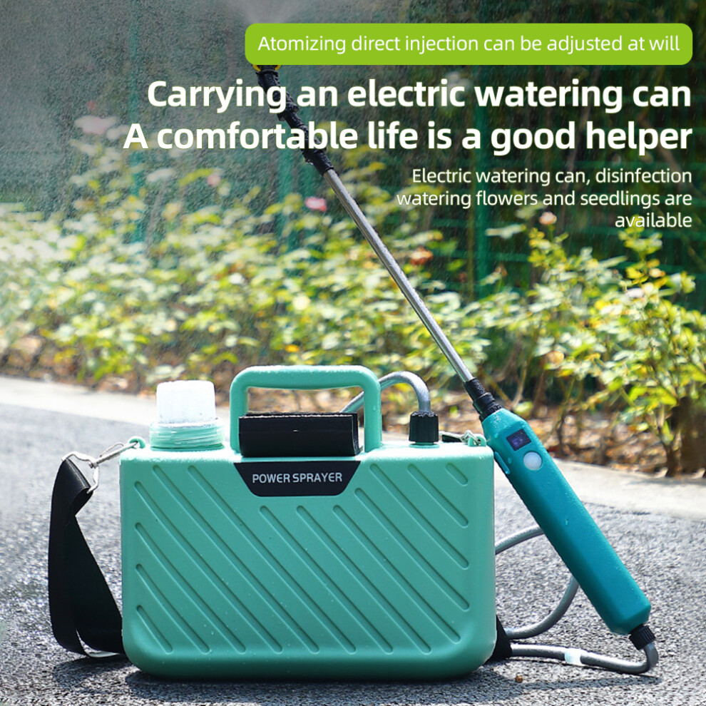 Battery Powered Garden Sprayer with 2 Nozzles 1.32 Gallon/5L Lawn Water Sprayer with USB Rechargeable Handle and Telescopic Wand Portable E-image-OPC-PHP8FX8-NEW