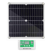 20W 12V Monokristall-Solar-Kit 280x280x3mm schwarz