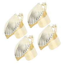 4 Stück Metall-Kerzenlöscher-Set Gold Eisen 17g