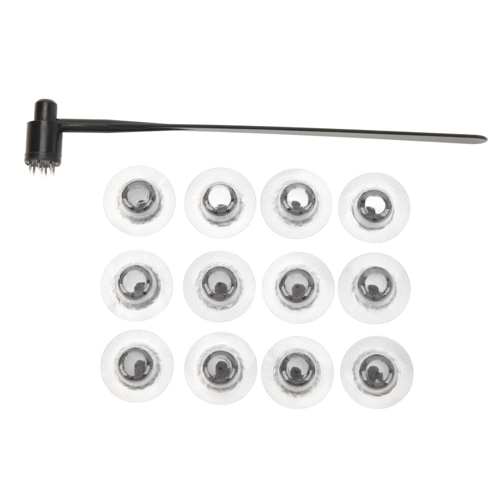 Seven Star Needle Hammer Stainless Steel Plum Blossom Dermal Hammer with 12 Replace Heads