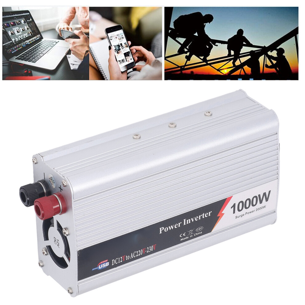 Vehicle Power Inverter 1000W Usb Interface Quiet Cooling Fan Car Inverter Dc12v To Ac220â230V 8481311674531