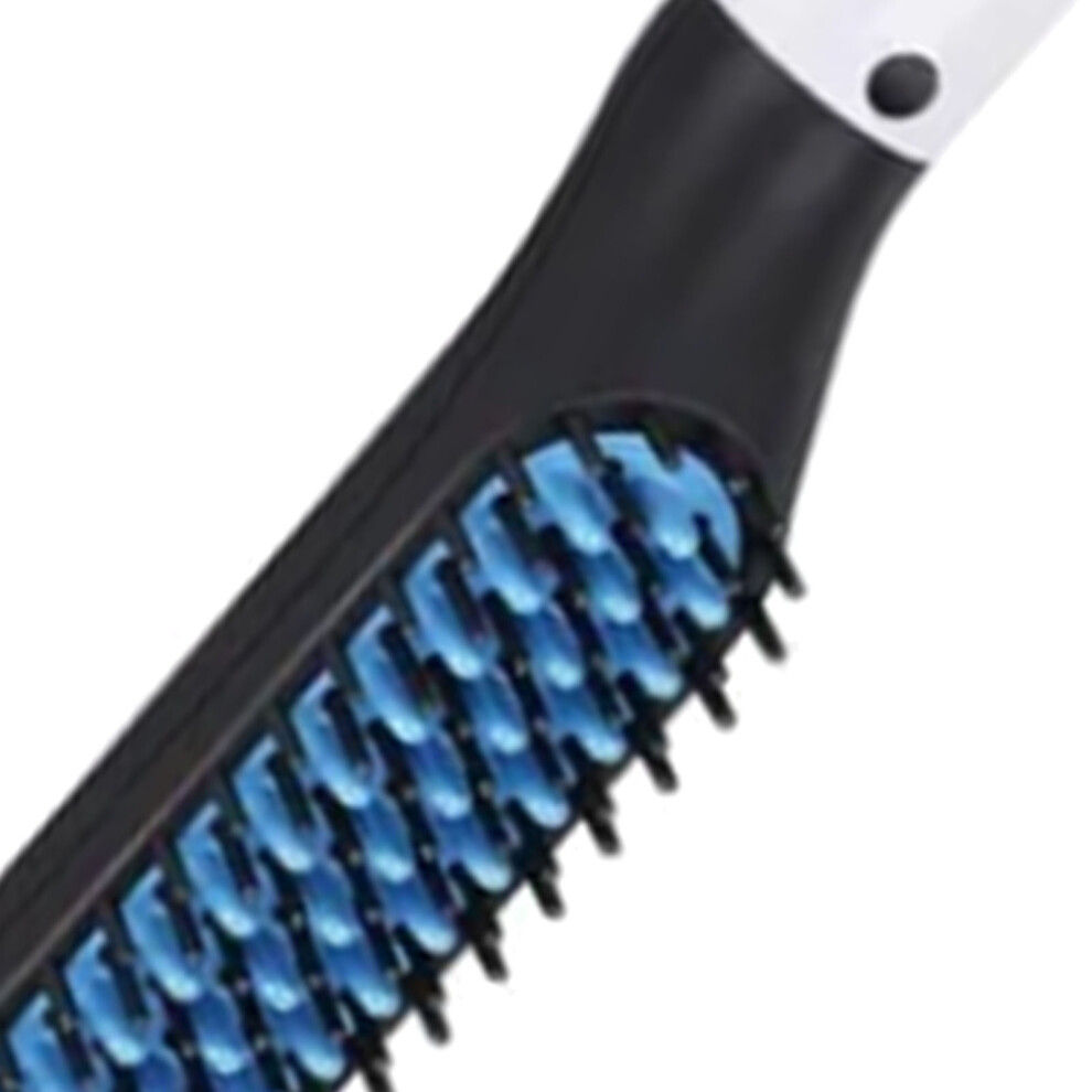 Electric Beard Straightener Brush PTC Heating Portable Compact ABS Nylon  Men Hair Straightening Styling Comb