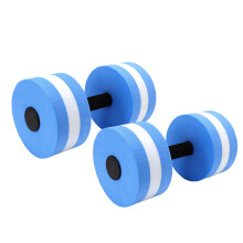 2 Stück EVA Wasser-Schwebedumbbells für Pool und Fitness, Blau