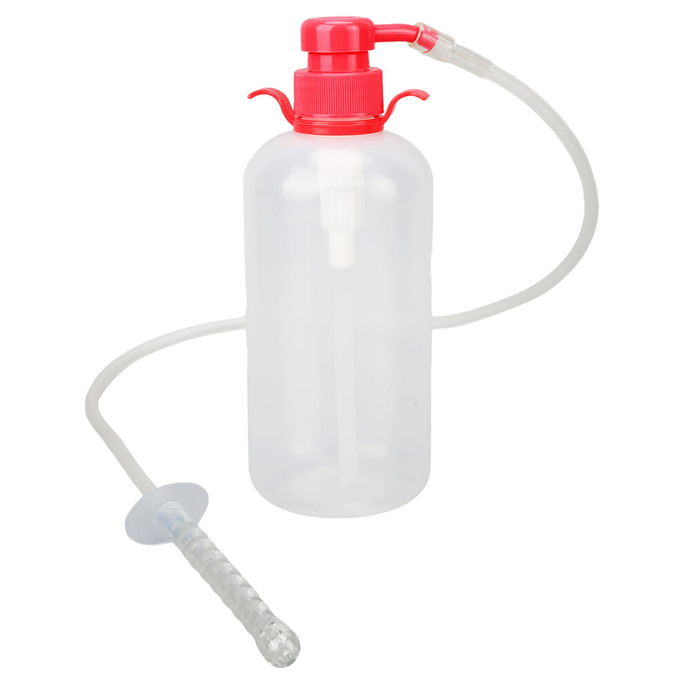 Vaginal Douche Multipurpose 9 Holes Removable Silicone Women Vaginal Cleaner with 3 Nozzles 600ML
