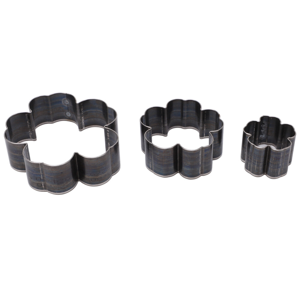 3Pcs Flower Cutter Set Alloy Steel Incisive 1.2In 2In 2.8In Hollow Punching Tool For Handmade Leather Goods 4681311677332
