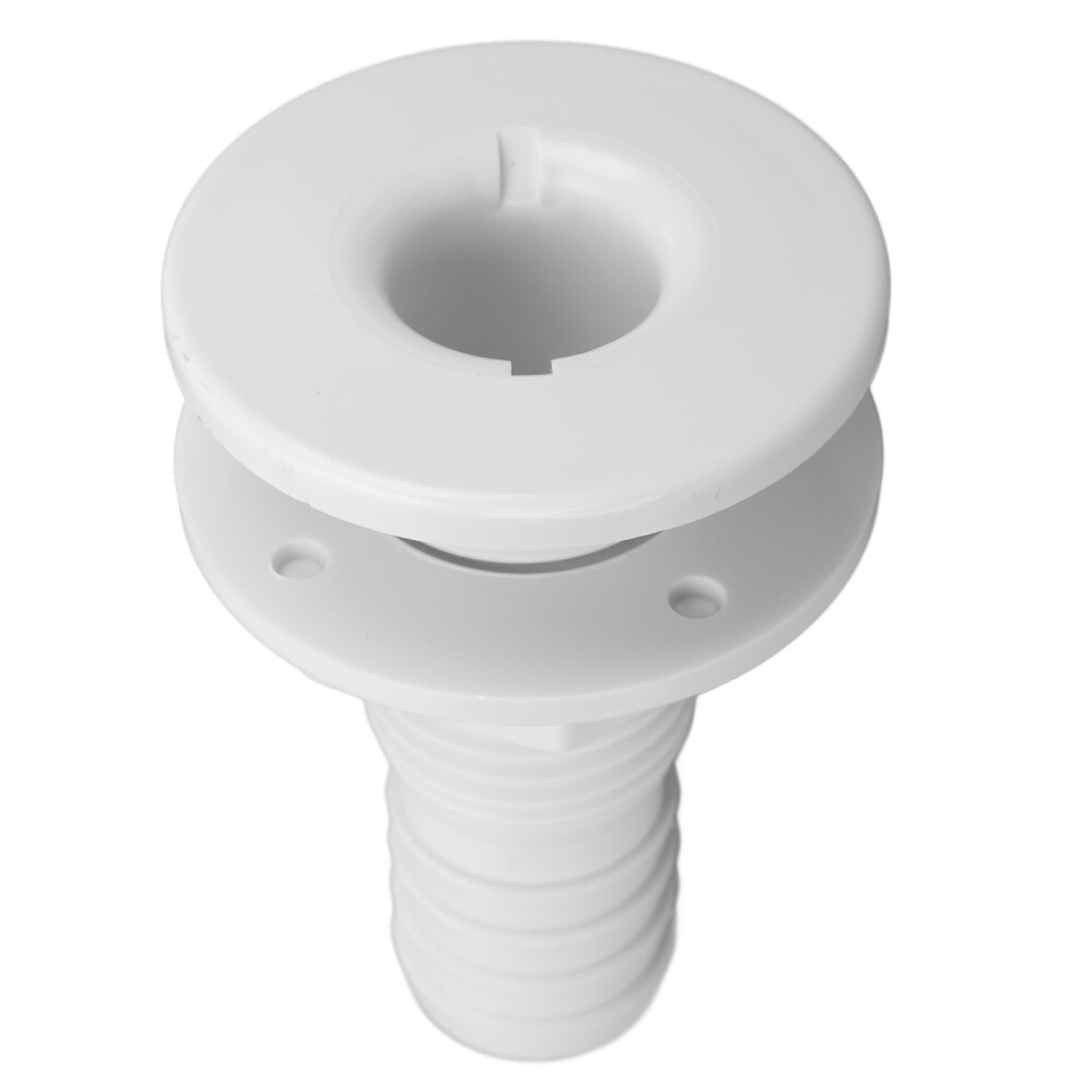1Â1/8In Boat Through Hull Connection Plastic White Pipe Fitting For Onboard Plumbing System 8141311680252