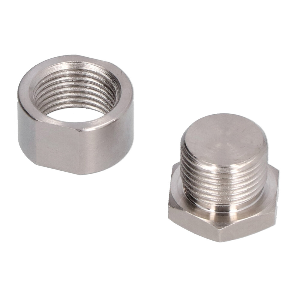 O2 Oxygen Sensor Plug Nut Welding Kit Iron Electroplated Nickel Fastener Hardware M18 X 1.5 8001311681430