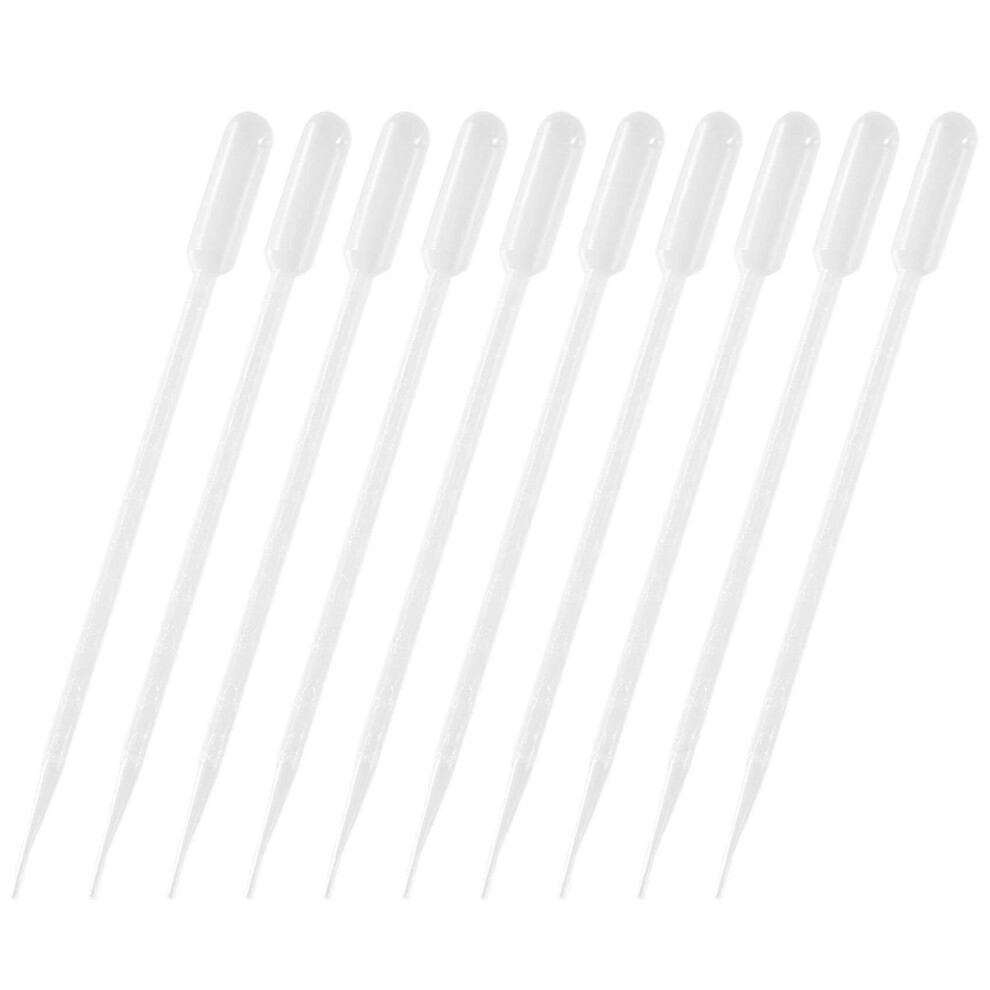 (As show, One size) 50 Pieces 10ml Clear Plastic Transfer Pipet Pasteur Pipettes Droppers-image-OPC-PHP8J9Y-NEW