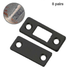 (As show, One size) 8 Pcs Ultra-thin Invisible Magnetic Door Stoppers, Drawer Magnet Catch